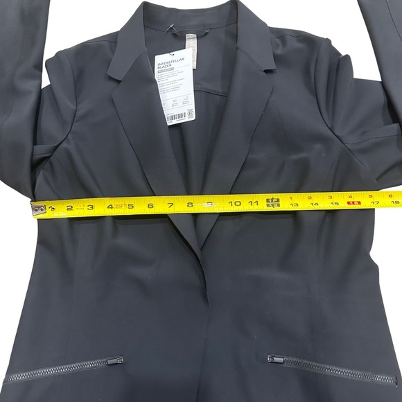 Athleta Interstellar Black Blazer SZ 10 Athleisure Casual Lightweight NWT - Picture 10 of 12